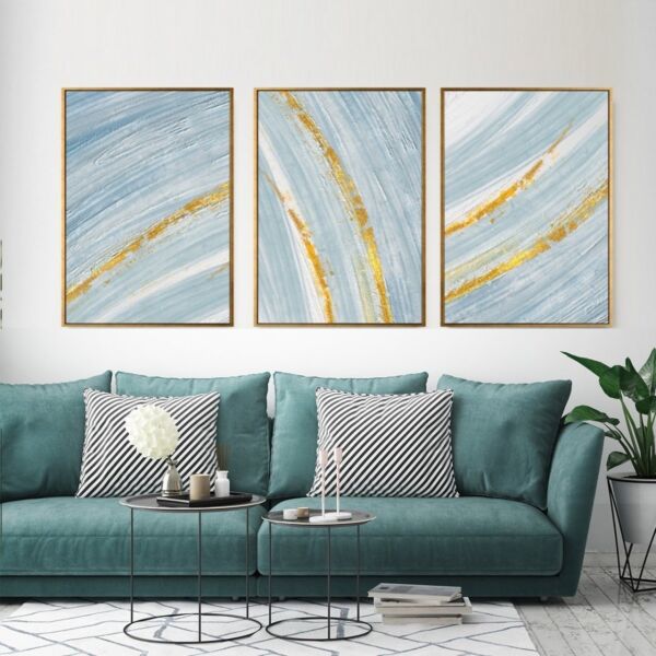 طقم لوحات 3 قطع جدارية توربين