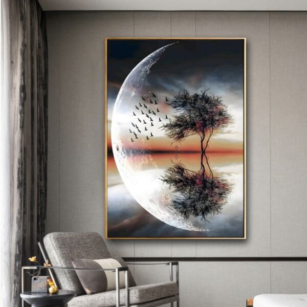 لوحة جدارية تجريدي زياش