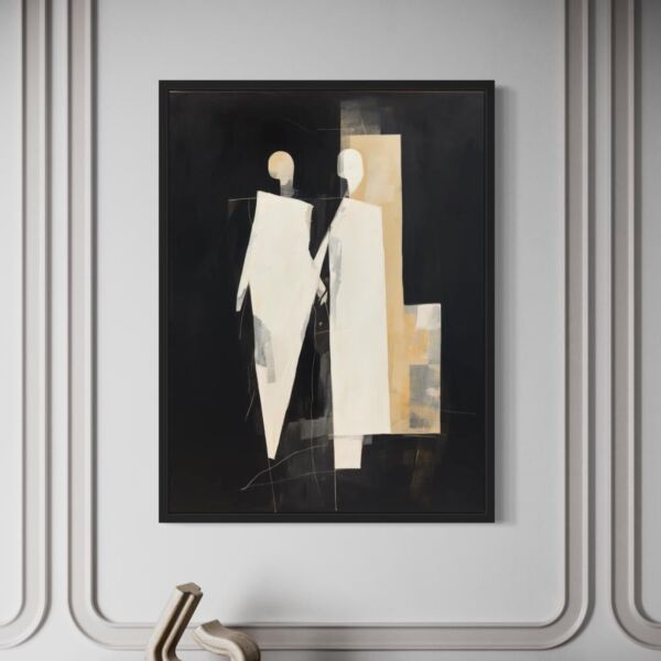 لوحة جدارية فنية سكوز 80x120 سم - برواز اسود