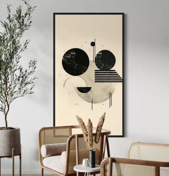 لوحة جدارية فنية مودرن - جمال الهندسة