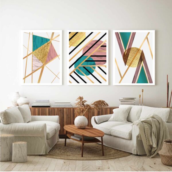 طقم لوحات 3 قطع رزيت