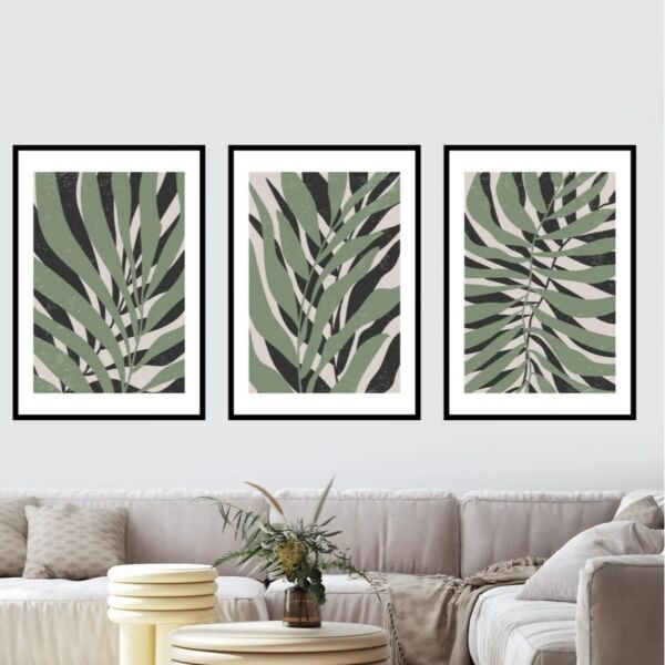 طقم لوحات جدارية فنية شوتا 120X80 سم - برواز اسود