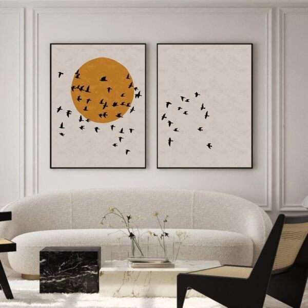 لوحتين جدارية كانفس مودرن - فلايت سن