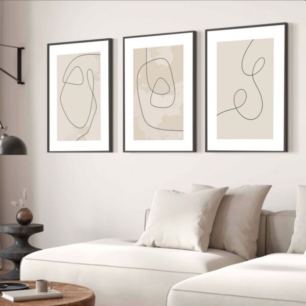 طقم لوحات 3 قطع وتنس