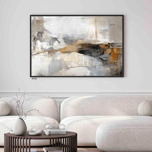 لوحة جدارية فنية مودرن جولدن بتلزال