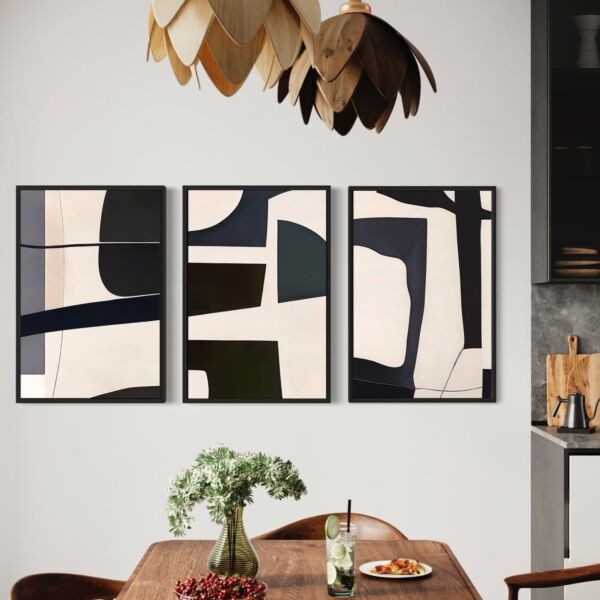 طقم لوحات 3 قطع جدارية يولي