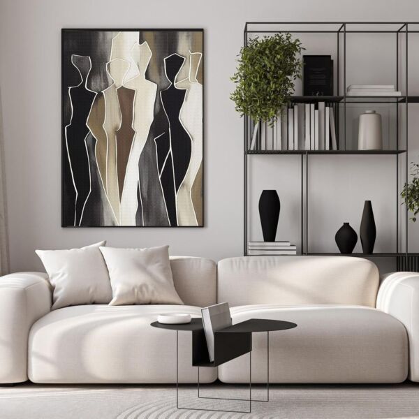 لوحة فنية جدارية - خطوط الأناقة