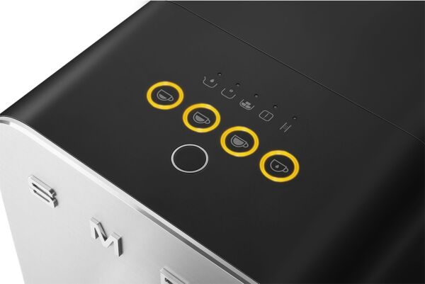 ألة تحضير القهوة الأوتوماتيكية سميج مع مطحنة قهوة مدمجة - أسود مطفي