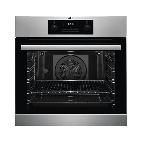 فرن أيه إي جي 60 سم مدمج - بلت ان - متعدد الوظائف مع تقنية توزيع الحرارة المتساوي - ستانليس ستيل