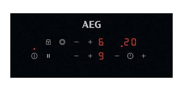 سطح أيه إي جي كهربائي 30 سم مدمج - بيلت ان - تصميم بدون اطار مع منطقتين تسخين و تحكم باللمس - اسود