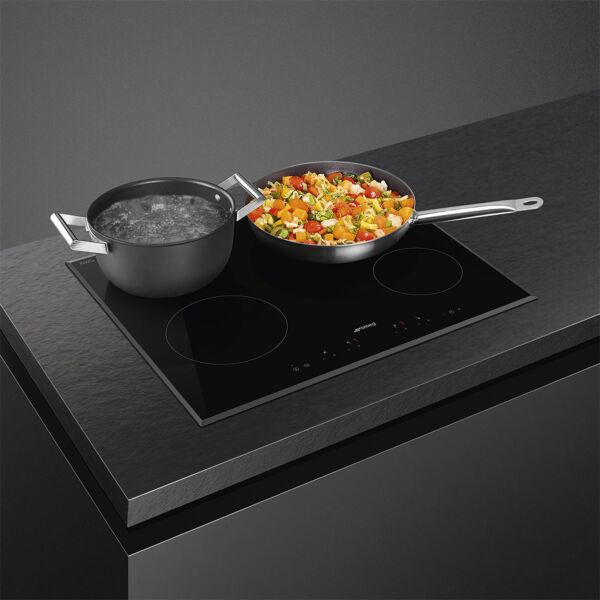 سطح سميج كهربائي 60 سم مدمج - بلت ان - مع 4 عيون و تحكم باللمس - اسود
