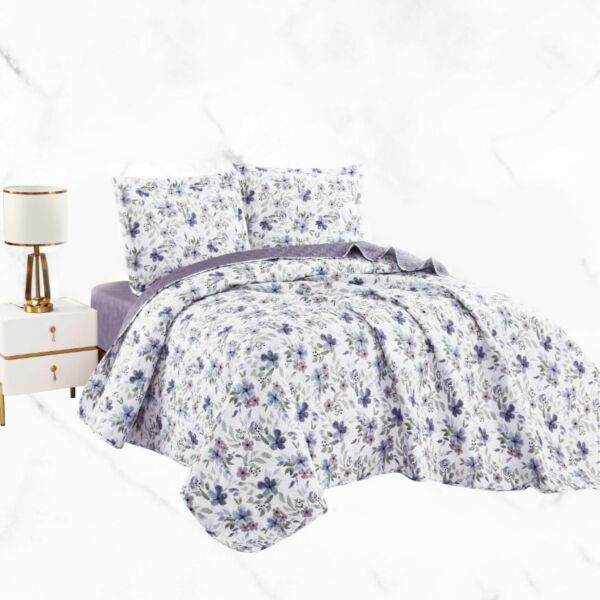 طقم لحاف كينغ مريانا 4 قطع مشجر