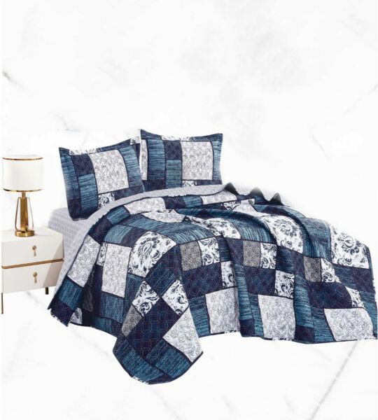 طقم لحاف كينغ ميناس 4 قطع مشجر