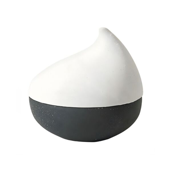 تحفة ديكور الطائر الأبيض 20 سم - ابيض واسود