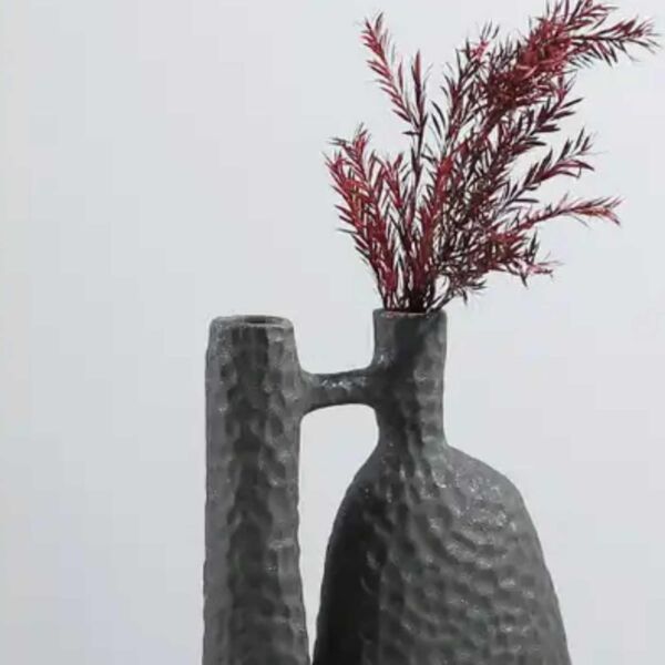 مزهرية سيراميك من شنزن فلولنكو شاولا - اسود