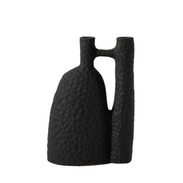 مزهرية سيراميك من شنزن فلولنكو شاولا - اسود