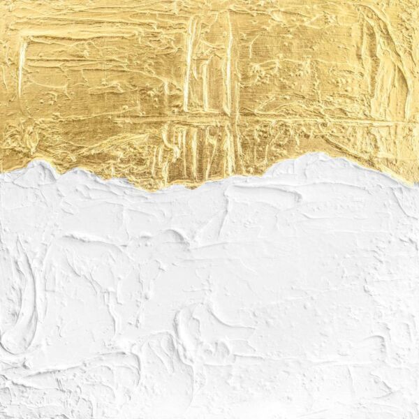 لوحه جدارية موريكسا - ذهبي وابيض