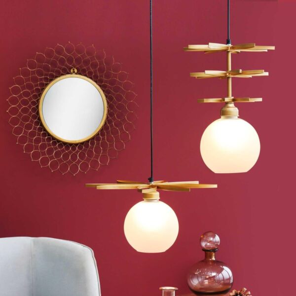 اضاءة معلقة من هانا - ذهبي