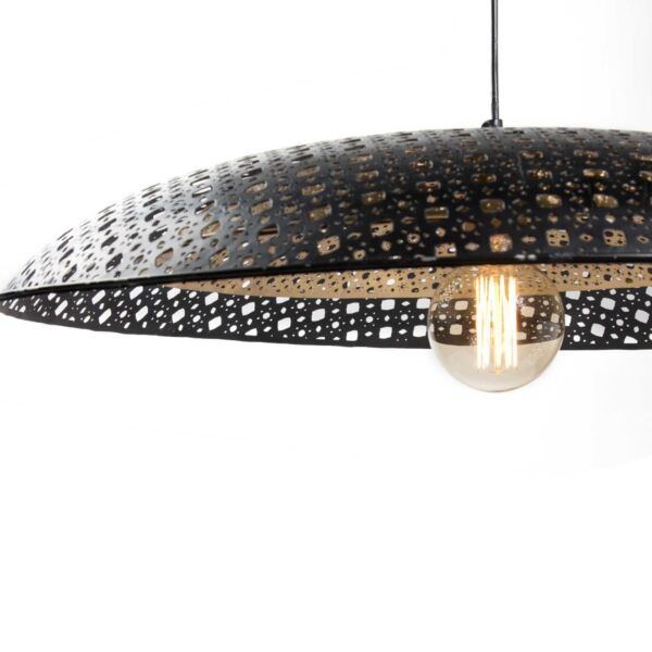 اضاءة معلقة من هانا - اسود وذهبي
