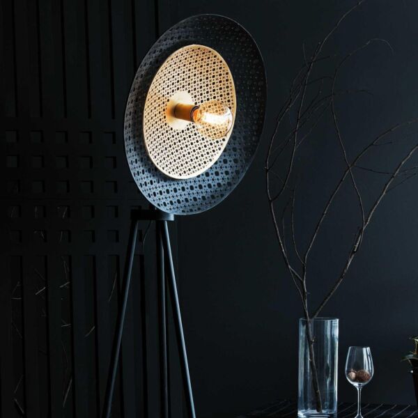 ابجورة ارضية من هانا - اسود وذهبي