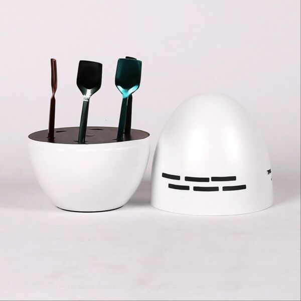 حامل أدوات المائدة فيتا - ابيض واسود