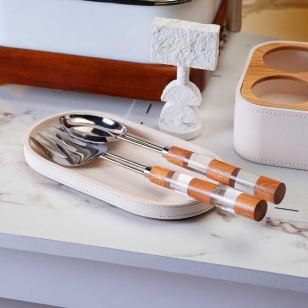 طقم مائدة من أثيله - قطعتين