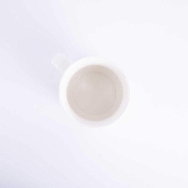 كوب قهوة بعبارة هابي من اورورا - ابيض واسود