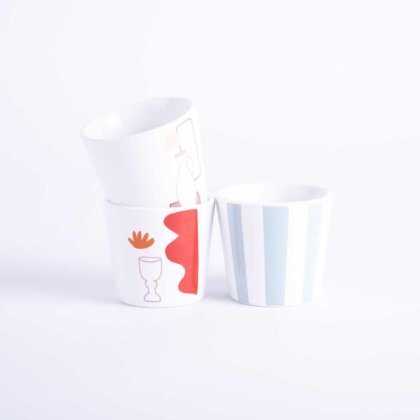 طقم كاسات قهوة سعودية من سولفول - 6 قطع - متعدد الالوان