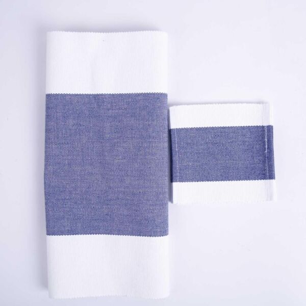 لبادة صحون من اورورا - ابيض وازرق