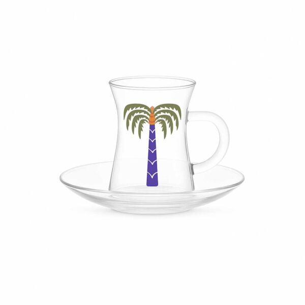 طقم كاسات شاي من رتيلة - 6 قطع