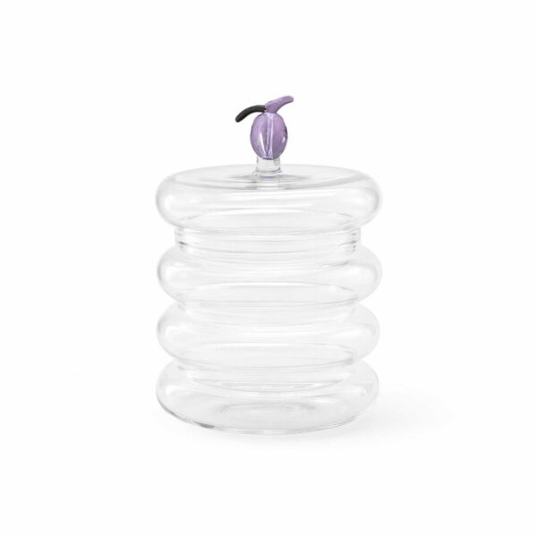 وعاء تقديم تمر مع غطاء من أزيلا لاي - شفاف