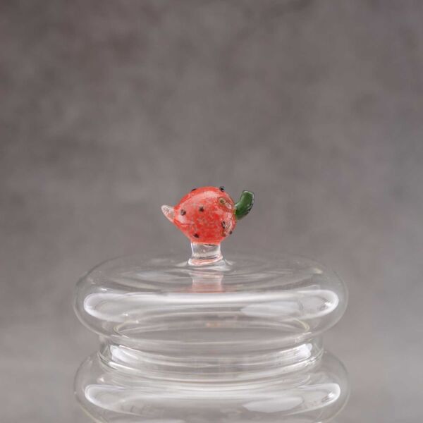 وعاء تقديم تمر مع غطاء من أزيلا لينو - شفاف