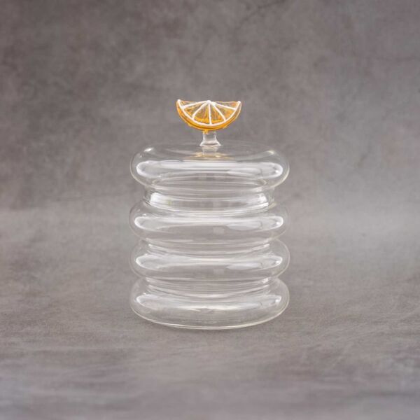 وعاء تقديم تمر مع غطاء من أزيلا لايا - شفاف