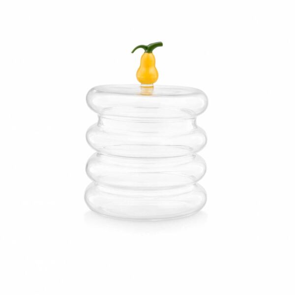 وعاء تقديم تمر مع غطاء من أزيلا - شفاف