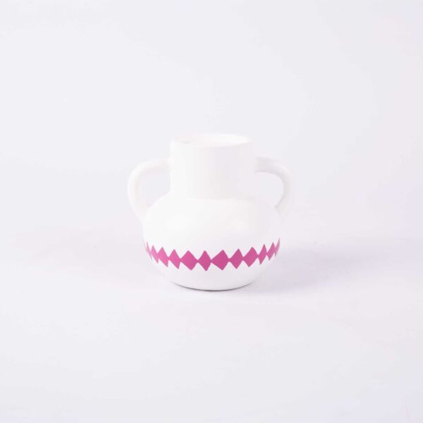 حامل شموع من امارا - ابيض ومتعدد الالوان