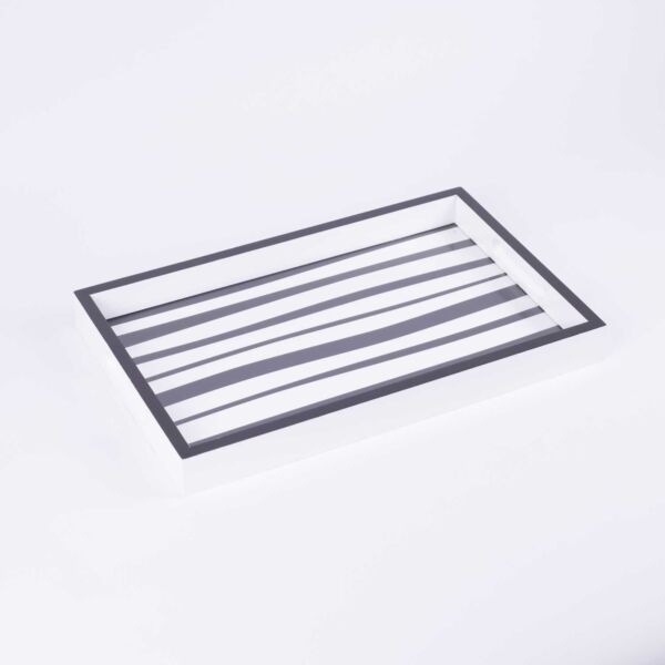 صينية تقديم من هيْدا - اسود وأبيض