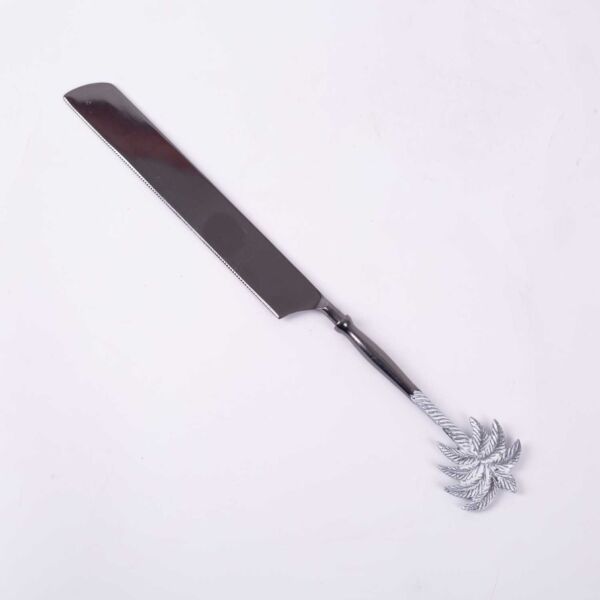 طقم تقديم الكيك من رتيلة - اسود وفضي