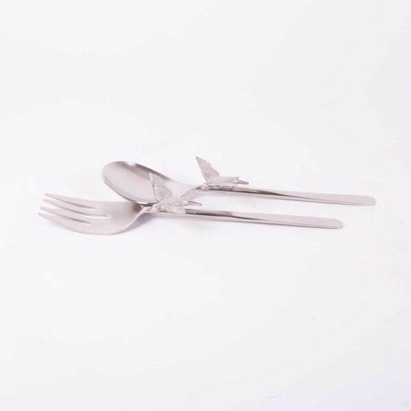 طقم تقديم السلطة من آريا - فضي