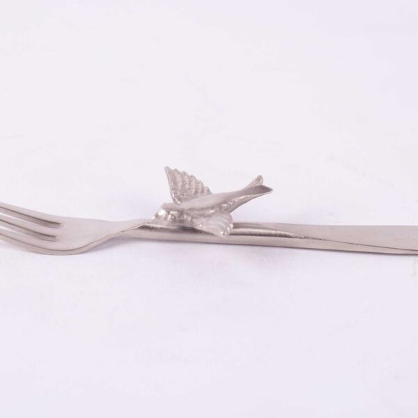 طقم شوك 4 قطع من آريا - فضي