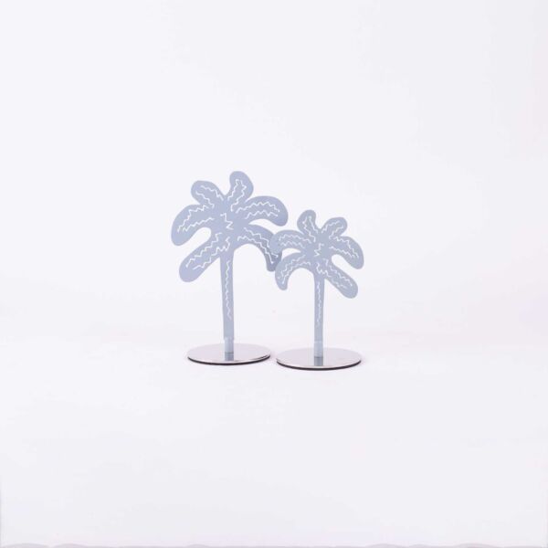 ديكور النخلة حجم كبير من رتيلة - ازرق فاتح