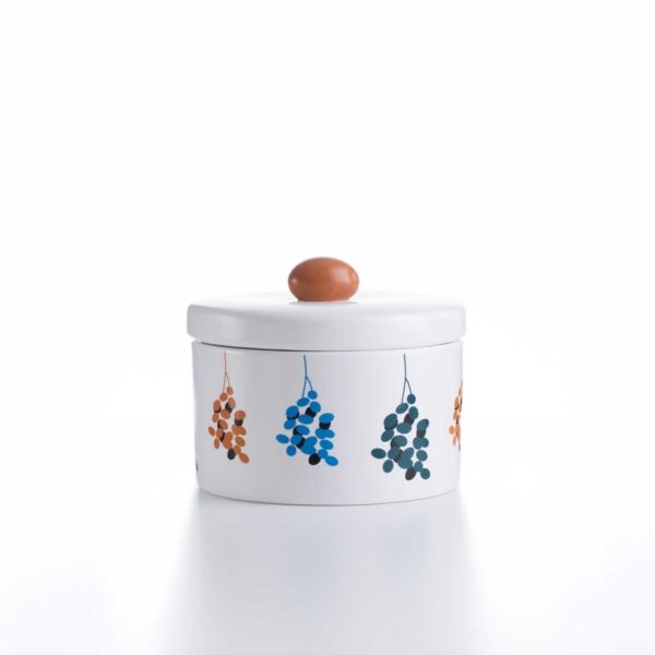 وعاء تقديم تمر مع غطاء من هيْدا - متعدد الالوان