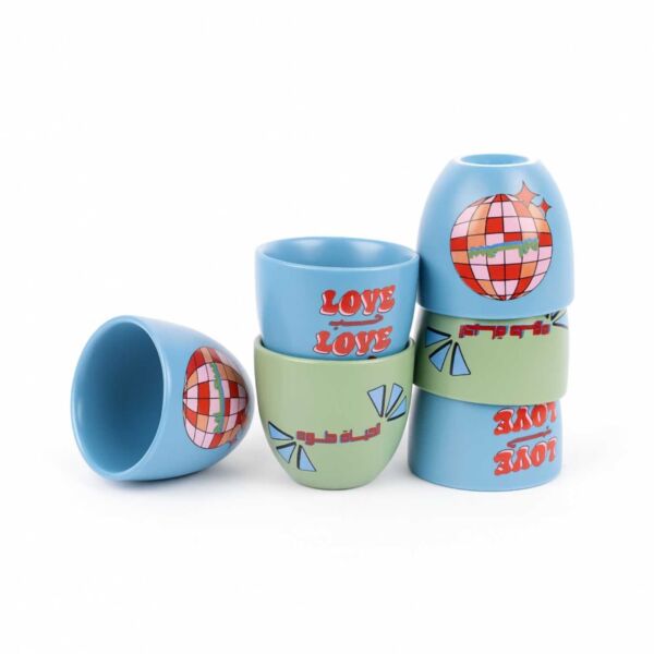 طقم فنجان قهوة من أزيلا - 6 قطع