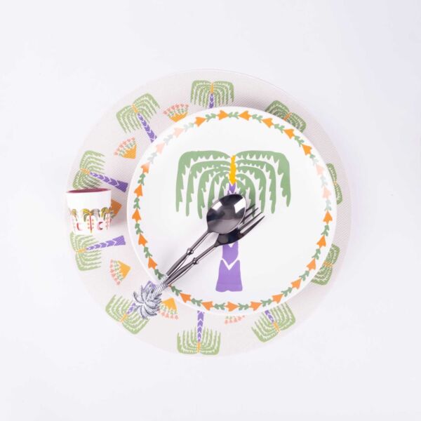 قاعدة صحون من رتيلة - متعدد الالوان