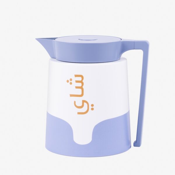 ترمس شاي من هيْدا - 1 لتر - ابيض ومتعدد الالوان