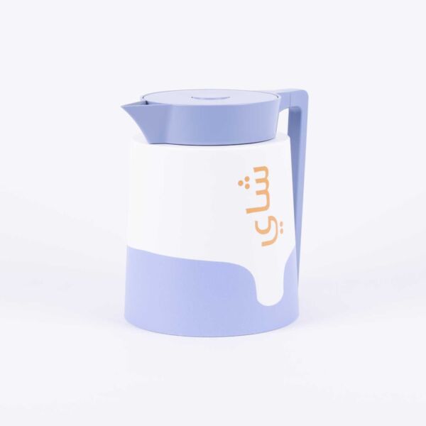 ترمس شاي من هيْدا - 1 لتر - ابيض ومتعدد الالوان