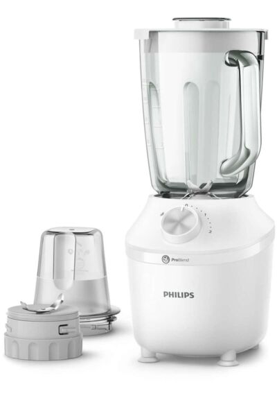 خلاط فيليبس فيفا كوليكشن مع خاصية منع التنقيط - ابيض