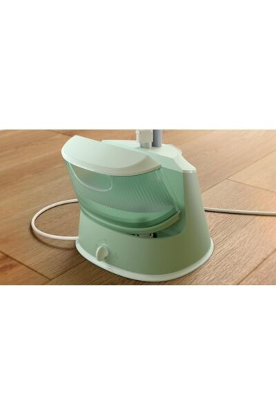 مكواة بخار عامود فيليبس 1800 واط مع قاعدة غير لاصقة - ابيض