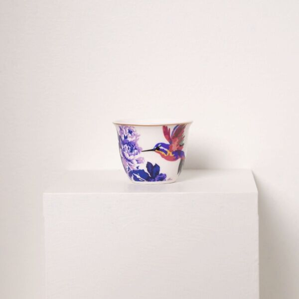 طقم فناجين قهوة سعودية فلورال 6 قطع - متعدد الألوان