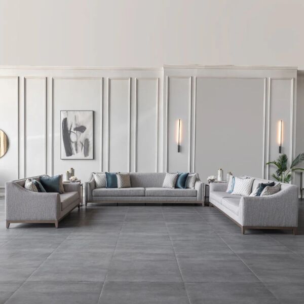 طقم كنب كولومبيا - رمادي