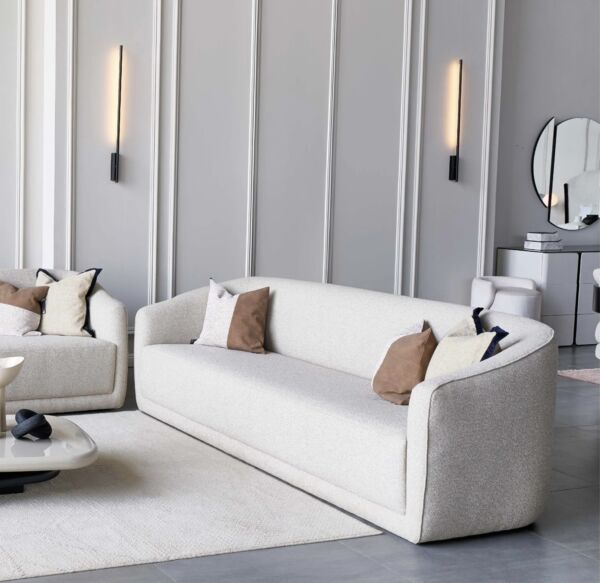 طقم كنب كابري - كريمي